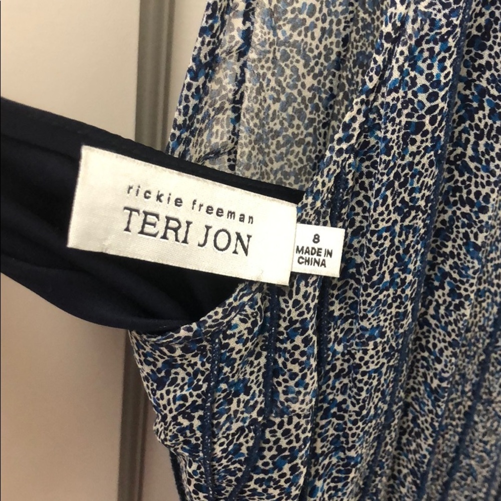 Terri Jon blue dress size 8 - Picture 5 of 8